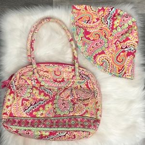 SALE!!!Vera Bradley Set Bag and Bucket Hat